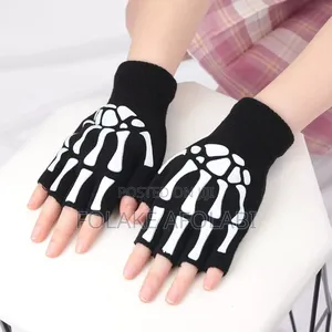 Skeleton Half Finger Gloves