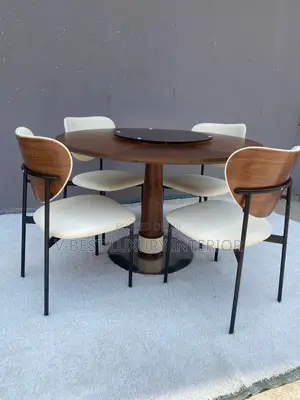 Premium Round Dining Set for 4 – Perfect for Homes, Restaurants Café