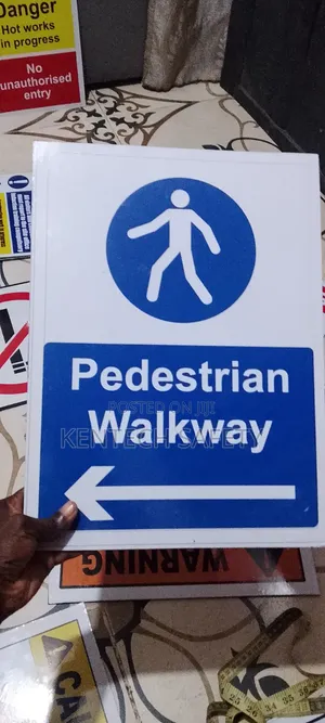 Pedestrian Walkway Signs 15x12 Inch