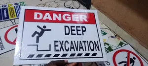 Danger Deep Excavation Signs W16x11.5 Ht