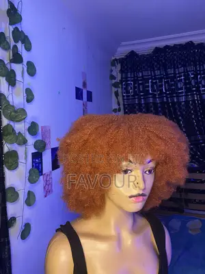 Ginger Afro Wig With Fringe