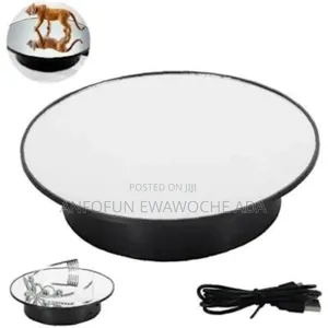 Rechargeable 360 Degree Turntable Rotating Display Stand