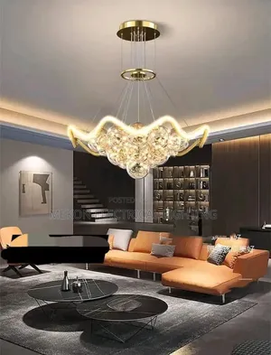 Modern Bubble Gold Chandelier