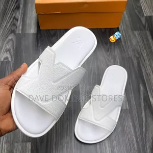 Louis Vuitton Oasis Mule Sandals All White