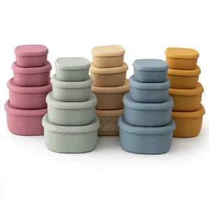 4 In 1 Versatile Full Silicone Lunch Sanck Box