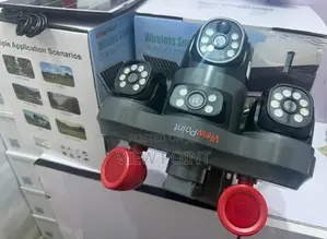 View Point Ai Solar PTZ Camera With 3 Rotating Lenses and Motion Alert