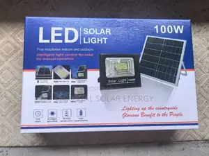 100watts Solar Flood Light With Remote Free Solar Panel.