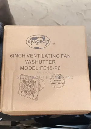 6inch Spacecit Ventilating Fan (Model Fe15-P6) With a Built-in Shutter