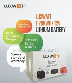12v 1.28kwh Luxwatt Lithium Battery
