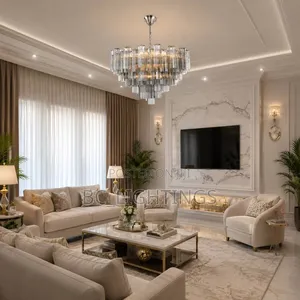 Round Smoke Gray Glass Light for Living Room Bedroom Murano Glass