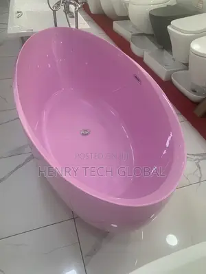 Free Standing Bathtub (Pink )