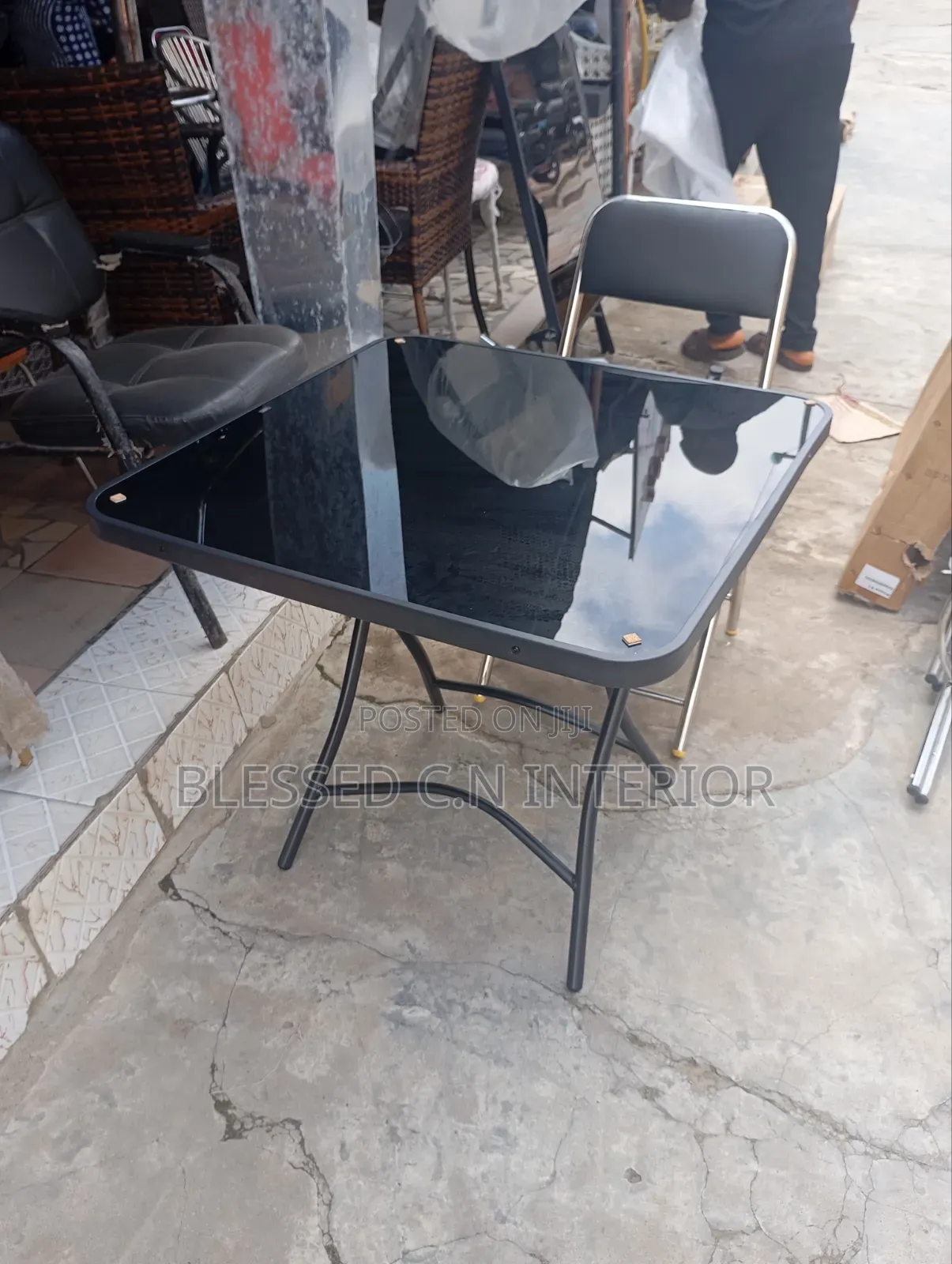 Glass Top Restaurant Table