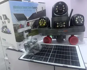 Viewpoint 3 Rotating Lens Wireless Solar CCTV Camera Wt Human Tracking