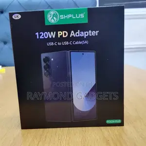 Shplus 120w Pd Fast Charger Adapter With Usb-C to Usb-C Cable (5a)