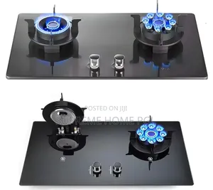 High Quality Gas Stove 2 Burners Tempered Glass