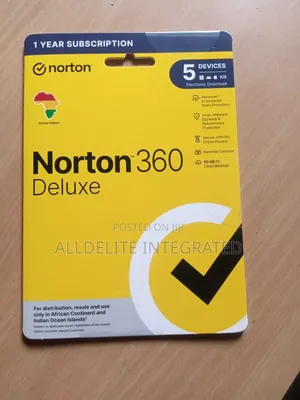 Norton 360 Deluxe – 1 Year Subscription (5 Devices)