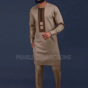 Brown Native 2-Piece Suit for Men