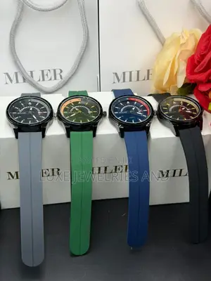 Miler Rubber Strap, Water  Resistant Watch (Fully Boxed)