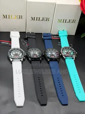 Miler Rubber Strap Working Chronograph Water Resistant Watch (Boxed)