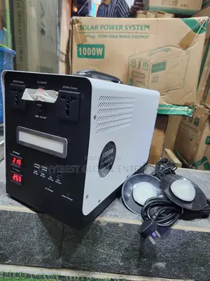 1.2kwh 1000watts All Top Solar Generator With 1unit of 300watts Panel
