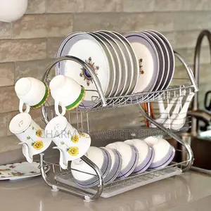 22 Inches Anti Rust Stainless Plate Rack