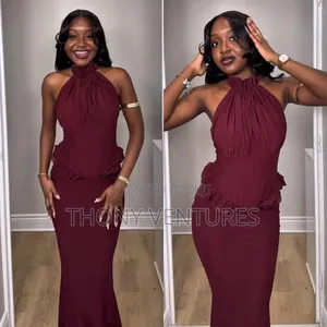 Stylish Halterneck Dress