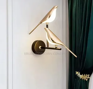 Nordic Golden Bird Led Creative Wall Lights