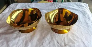 18cm Hexagonal Shape Gold Stainless Golden Bowl