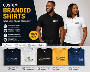 Custom Branded T-Shirts Polo Shirts