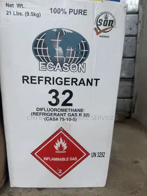 21 Lb (9.5 Kg) Cylinder Of Ecason Brand R-32 Refrigerant Gas