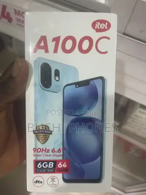 New Itel A100C 64 GB Black