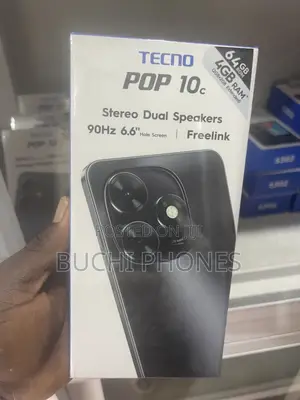 New Tecno Pop 10C 64 GB Black