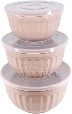 3 PCS Multipurpose Storage Salad Bowl With Airtight Lid for Microwave