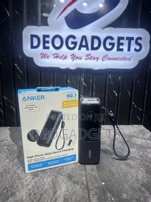 Anker 25,000mah, 165w Built-in Retractable Cable Powerbank.