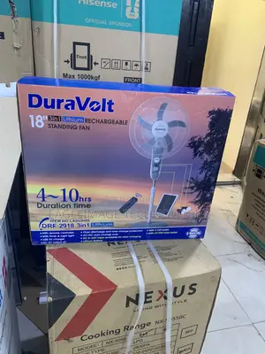 Duravolt 18 Inch 3-in-1 Standing Fan DRF-2918 for Churches/Halls