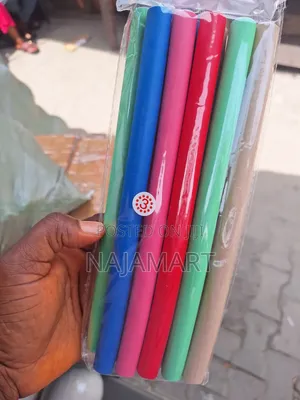 10pcs: Bendy Flexible Multicoloured Hair Rollers - - Size 3