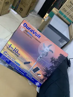 Duravolt DRF-2918 Solar Powered Fan With Remote Control