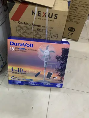 Duravolt DRF-2918 Rechargeable Standing Fan With 9 Speeds