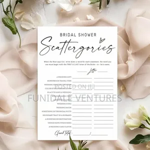 Bridal Shower Card Game