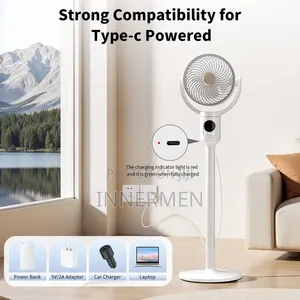 Ultracool Rotating Pro 4‐Mode Rechargeable Fan (9h Timer + Remote)