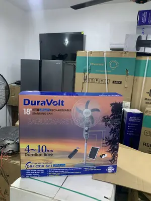 Light Up Cool Down: Duravolt 18" Solar Fan With 2 Free Bulbs