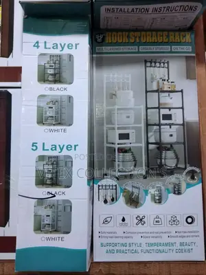 5layer Hook Storage Pot Rack