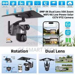 8mp Dual Lence + Dual Solar Panel Camera 4g Ubox Kl
