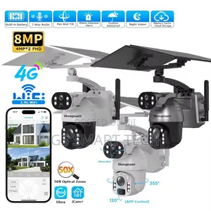 Ubox 50x Zoom Outdoor Waterproof Solar Camera Wifi Dual Screen PTZ