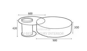 Coffee Table – Contemporary Dark Walnut Design With a Stylish Drum