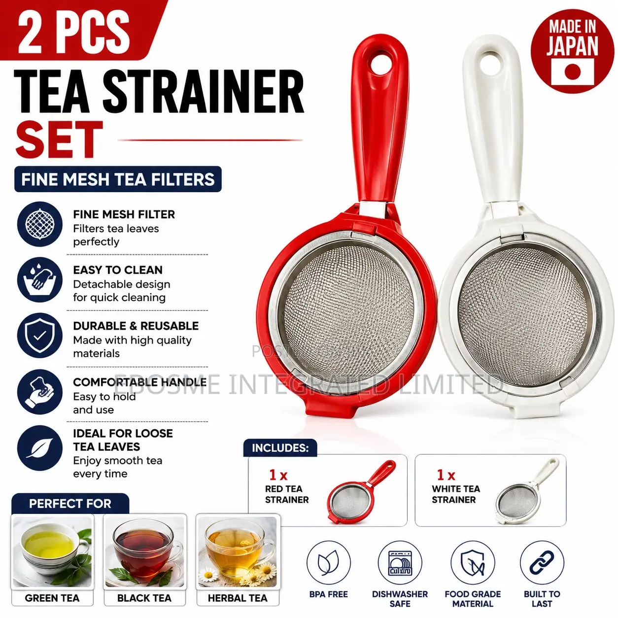 Removeable Stainless Tea Strainer