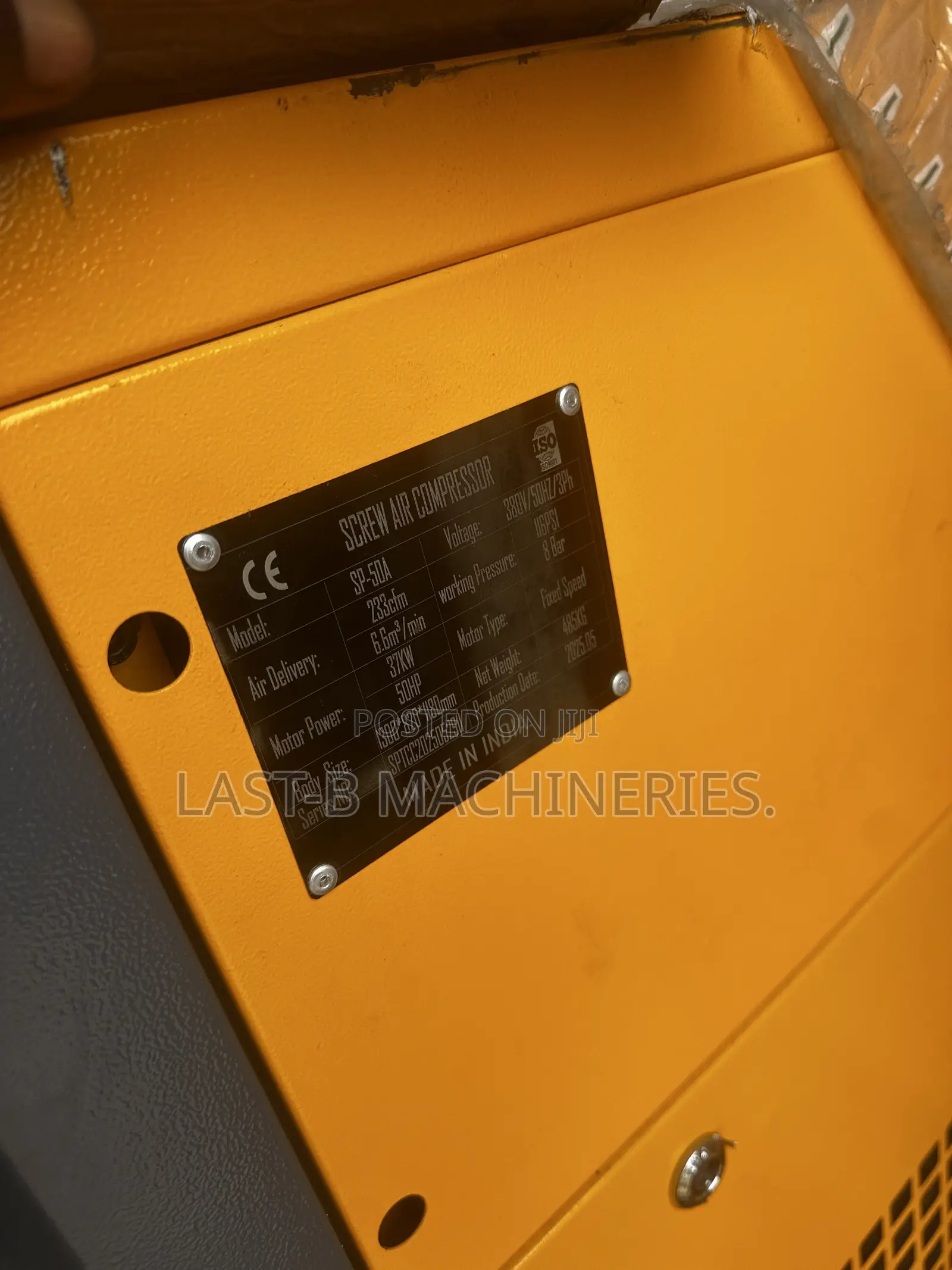 37kw (50hp) Screw Compressor Machine