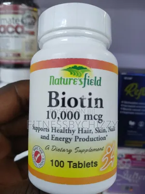 Naturesfield Biotin 10,000mcg Hair Skin and Nails X 100 Tablets