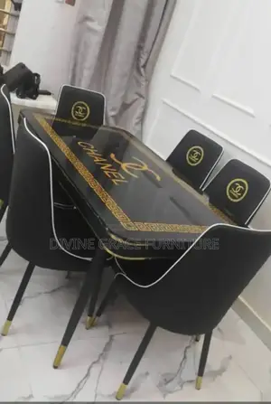 High Quality Executive Marble Dining Set by 6