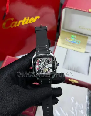 Cartier Skeleton Rubber Watch